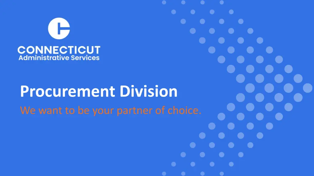 procurement division we want to be your partner 1