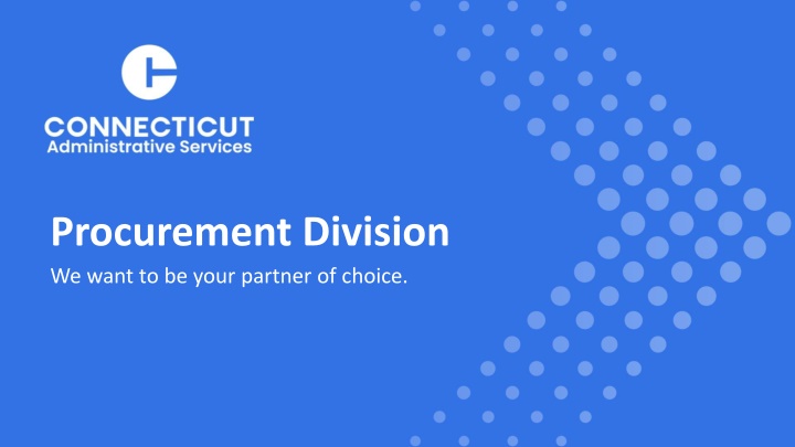 procurement division we want to be your partner