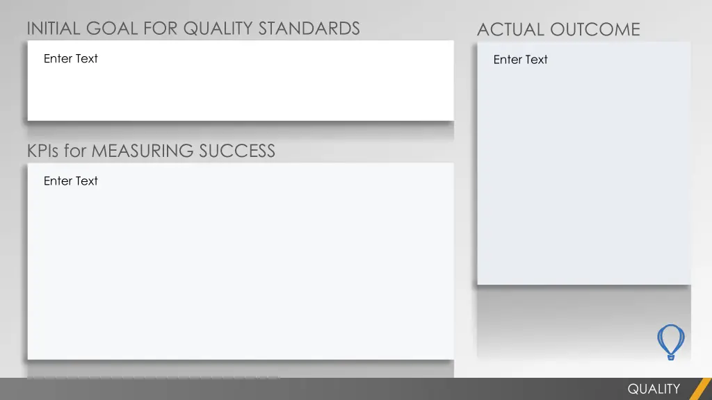 initial goal for quality standards