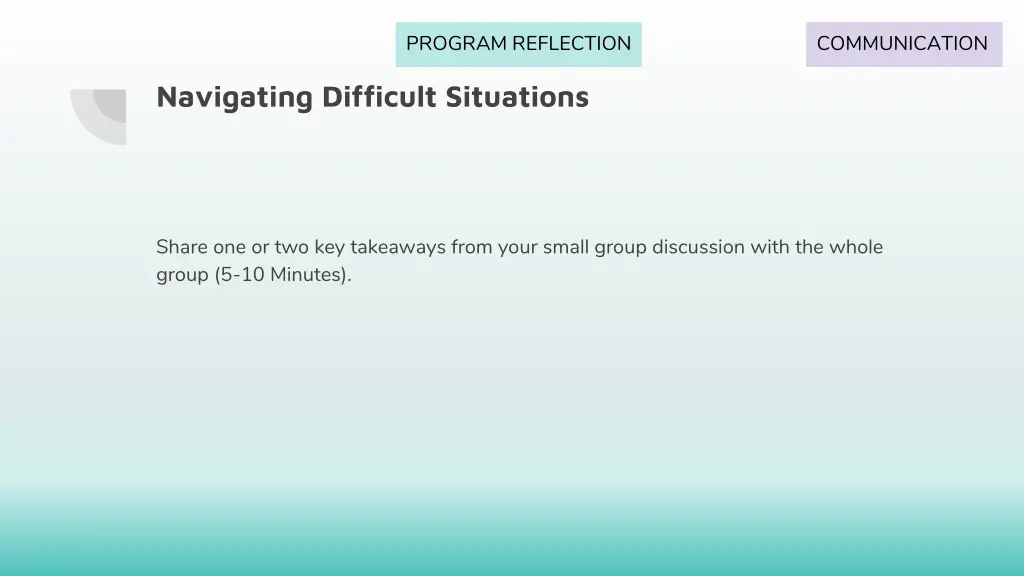 program reflection 1