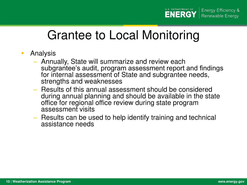 grantee to local monitoring 3