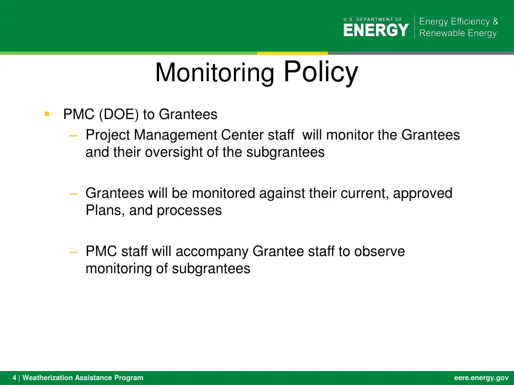 monitoring policy 1