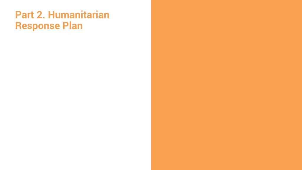 part 2 humanitarian response plan