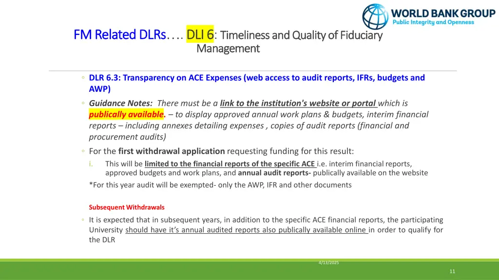 fm related dlrs fm related dlrs dli 6 3