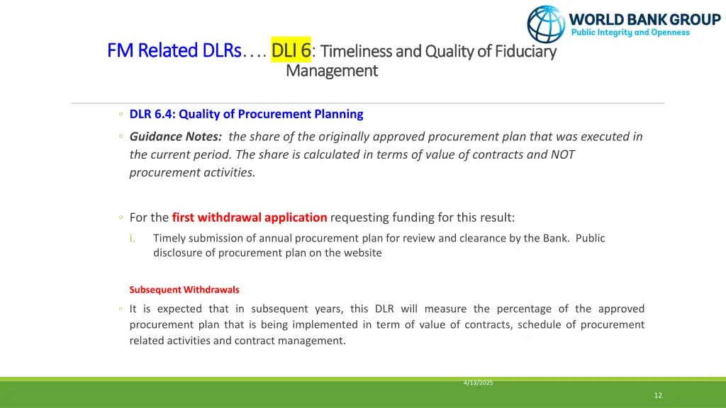 fm related dlrs fm related dlrs dli 6 4