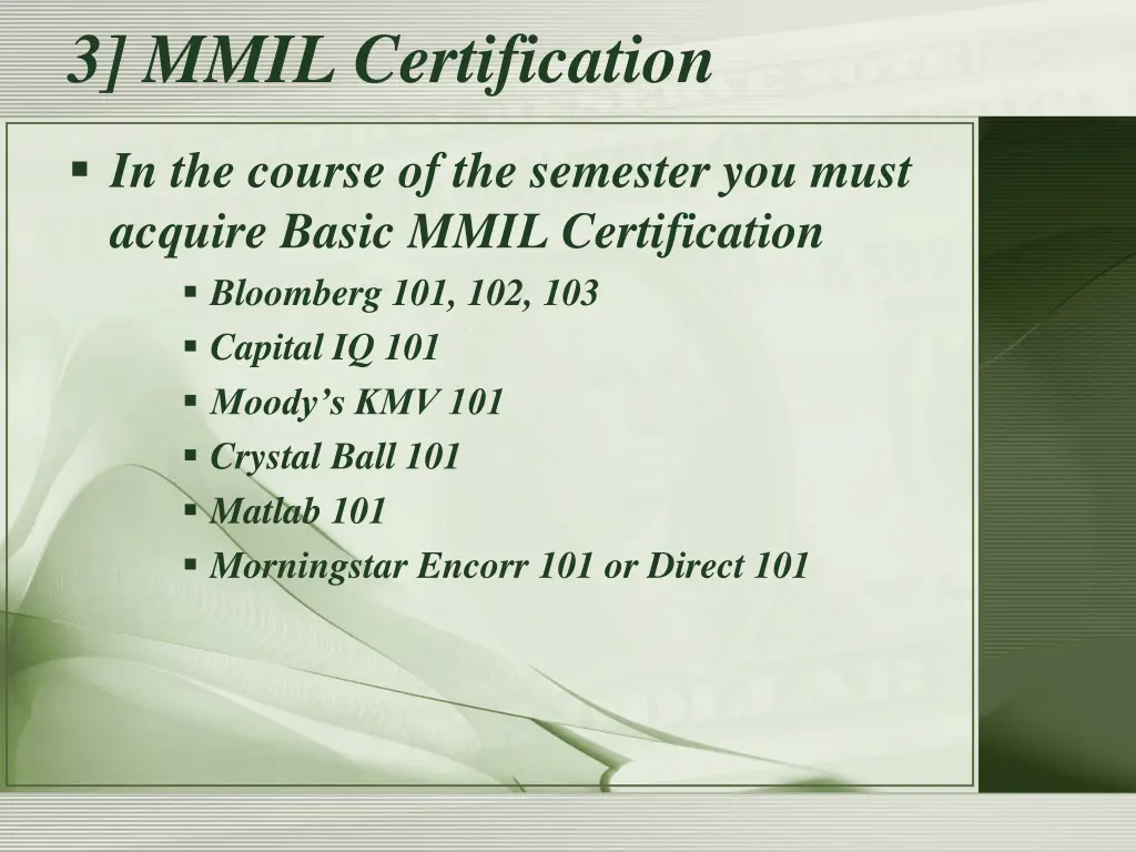 3 mmil certification