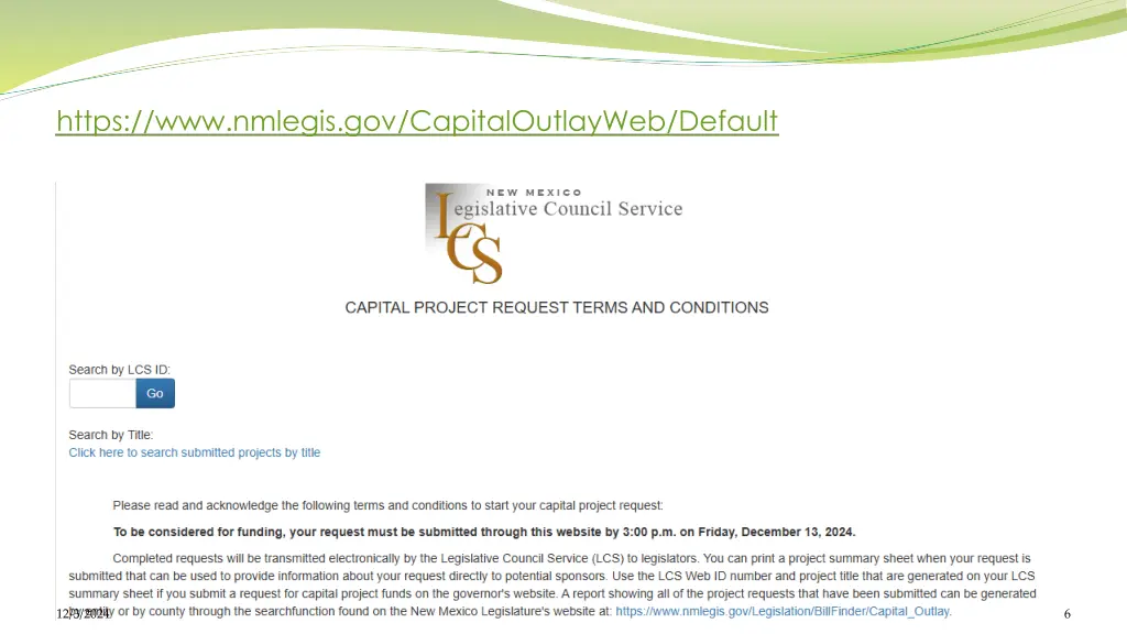 https www nmlegis gov capitaloutlayweb default