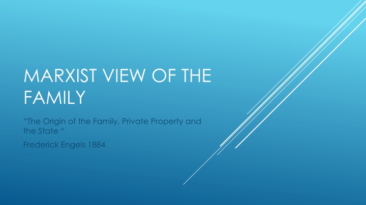 marxist view of the family