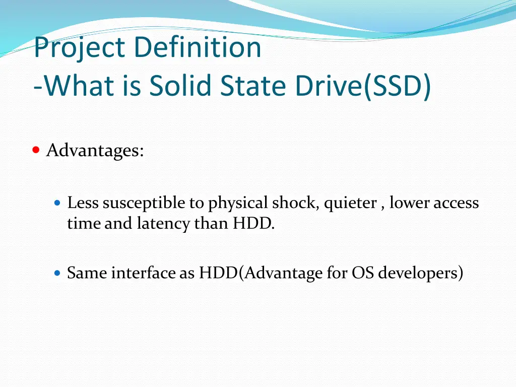 project definition what is solid state drive ssd 1