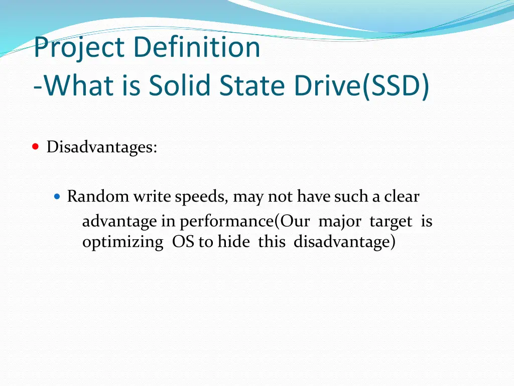 project definition what is solid state drive ssd 2