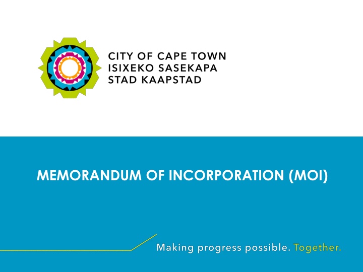 memorandum of incorporation moi