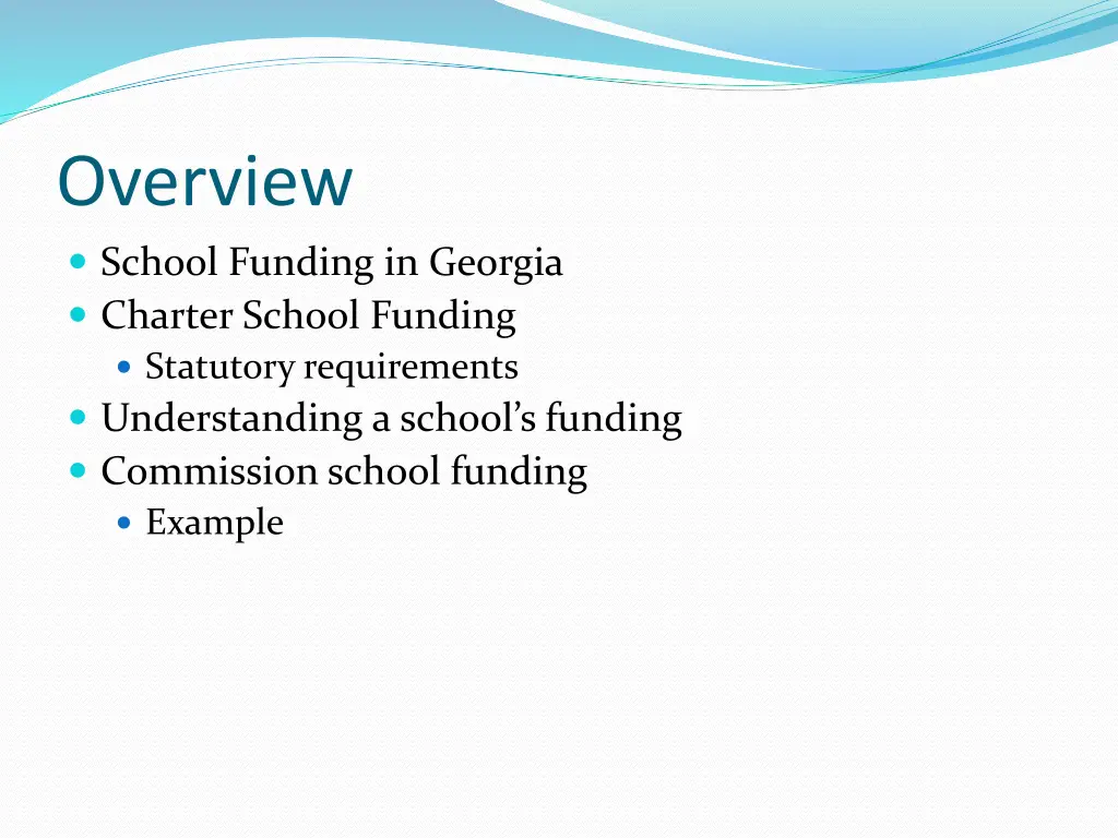 overview school funding in georgia charter school