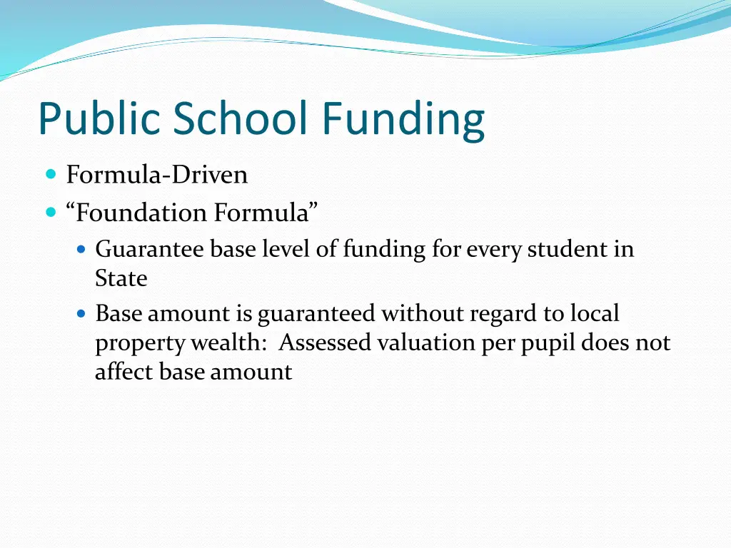 public school funding