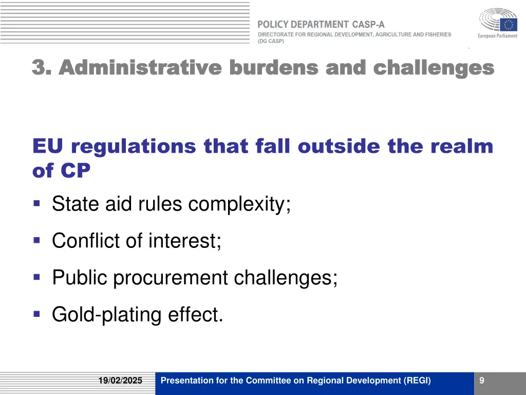 3 administrative 3 administrative burdens 1
