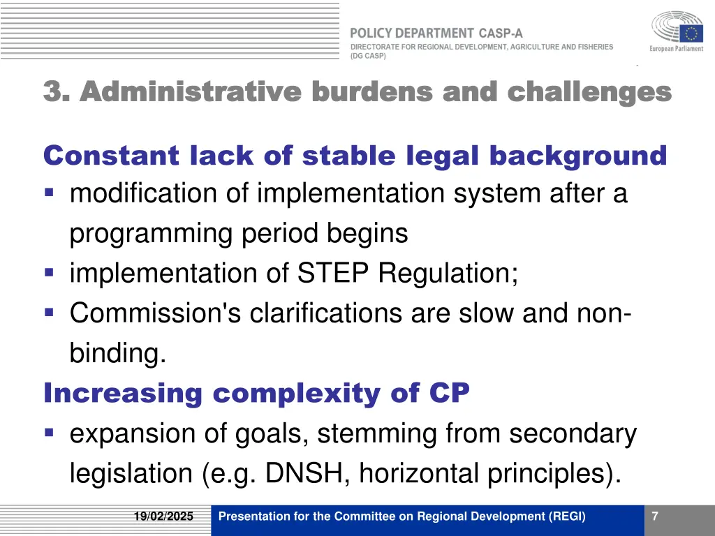 3 administrative 3 administrative burdens