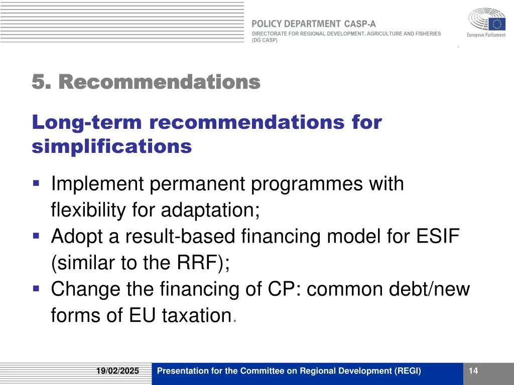5 recommendations 5 recommendations 1
