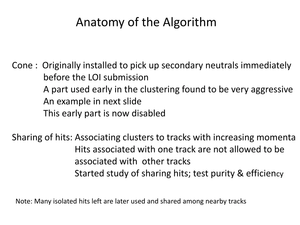 anatomy of the algorithm