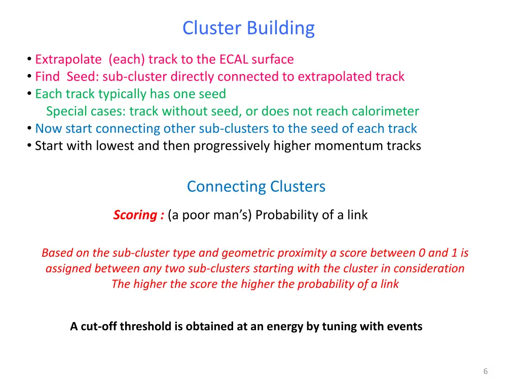 cluster building
