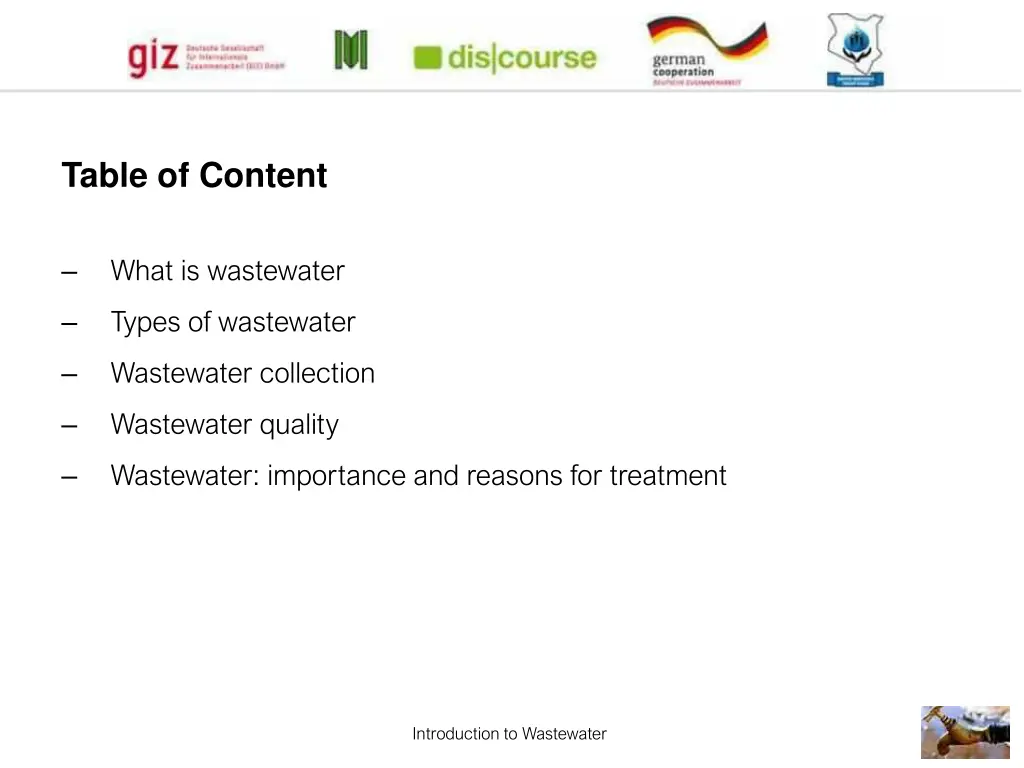 table of content