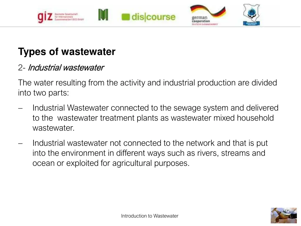 types of wastewater