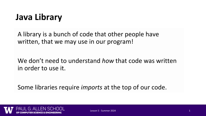 java library