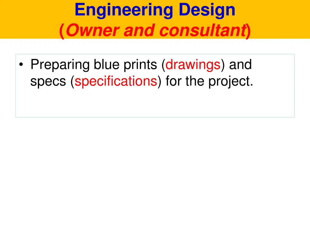 engineering design owner and consultant