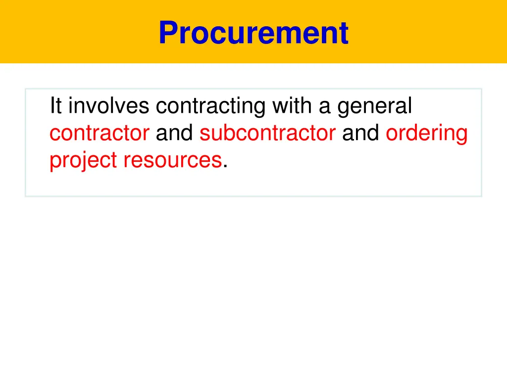 procurement