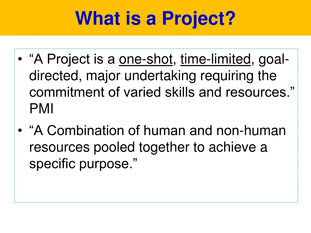 what is a project 1