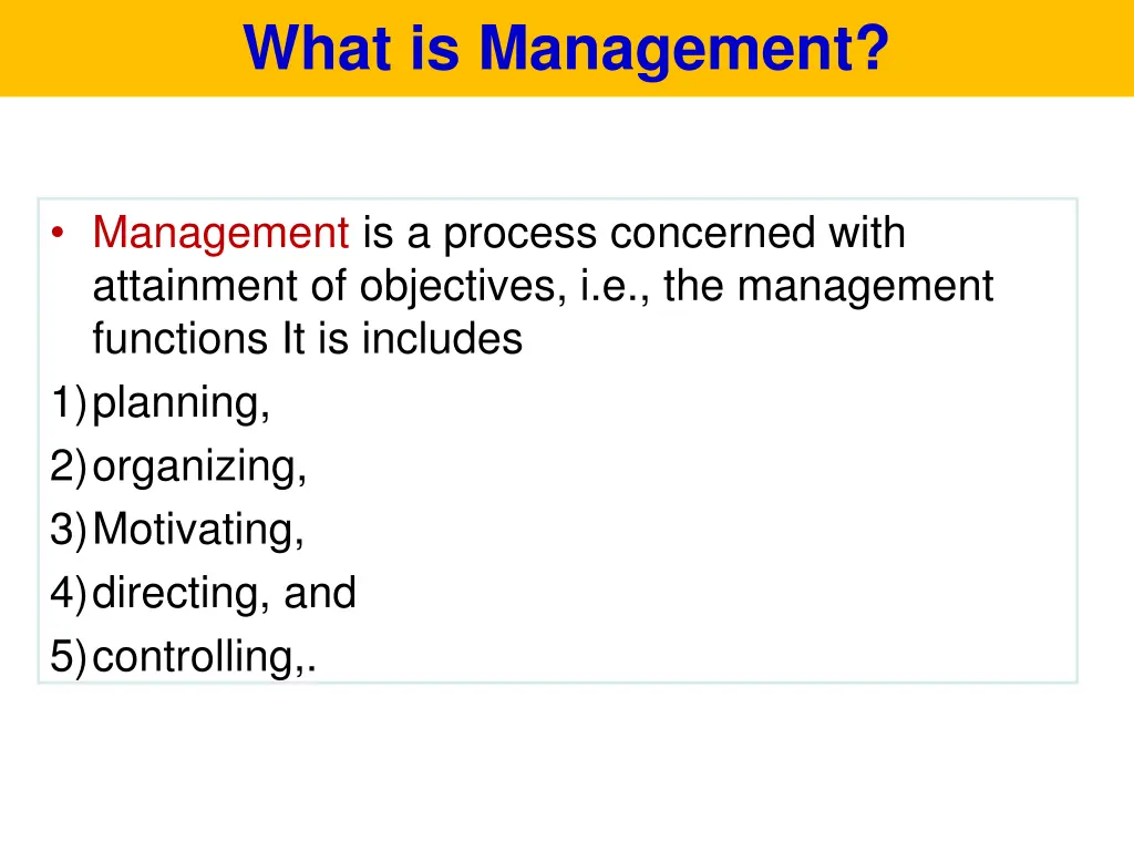 what is management