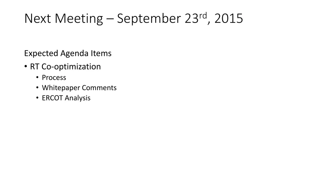 next meeting september 23 rd 2015