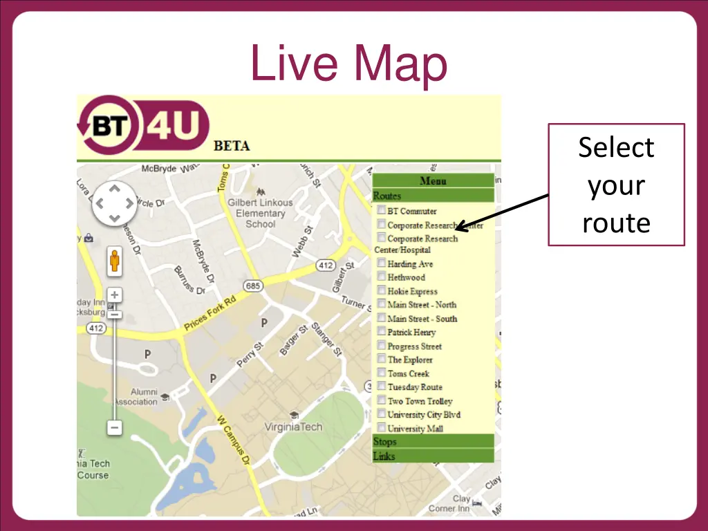 live map