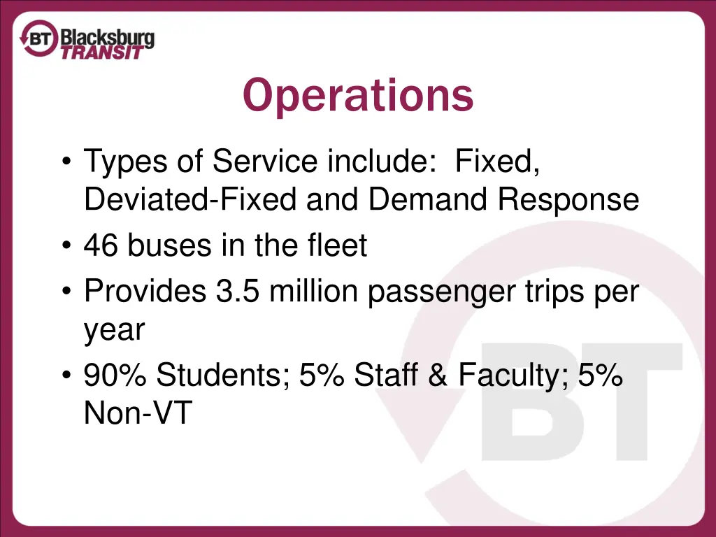 operations