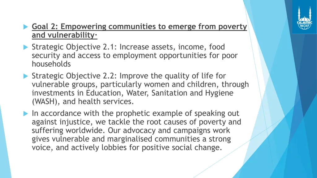 goal 2 empowering communities to emerge from