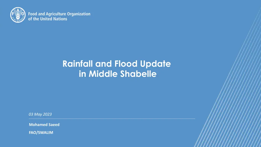 rainfall and flood update in middle shabelle