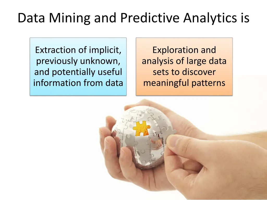 data mining and predictive analytics is