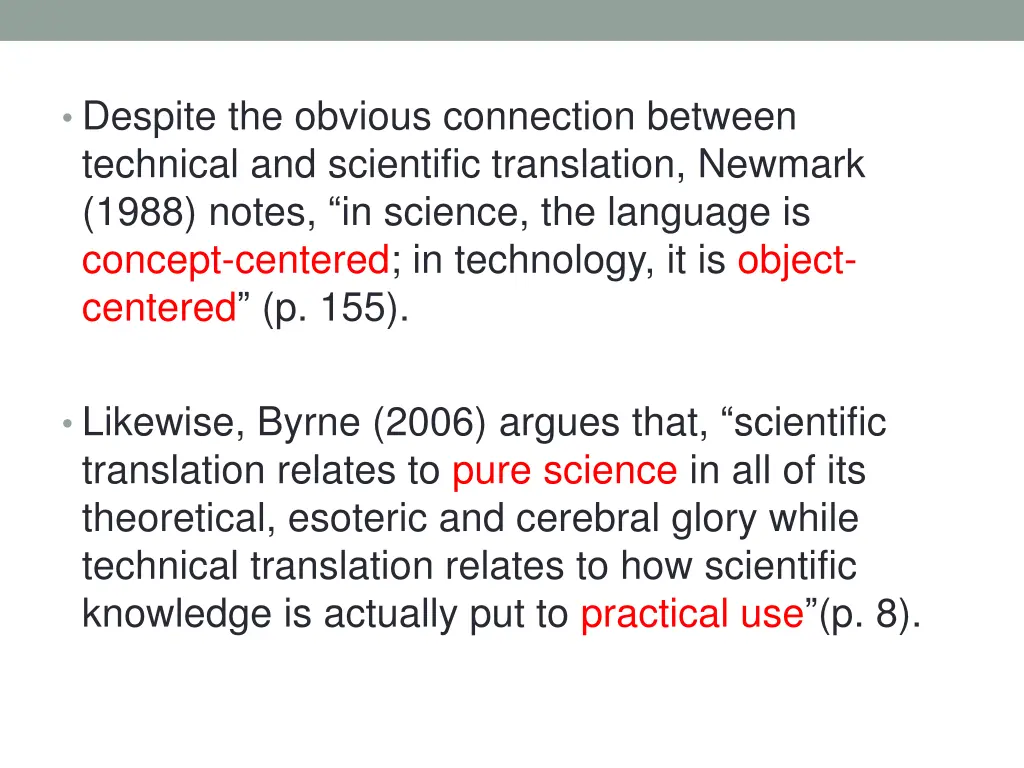 despite the obvious connection between technical