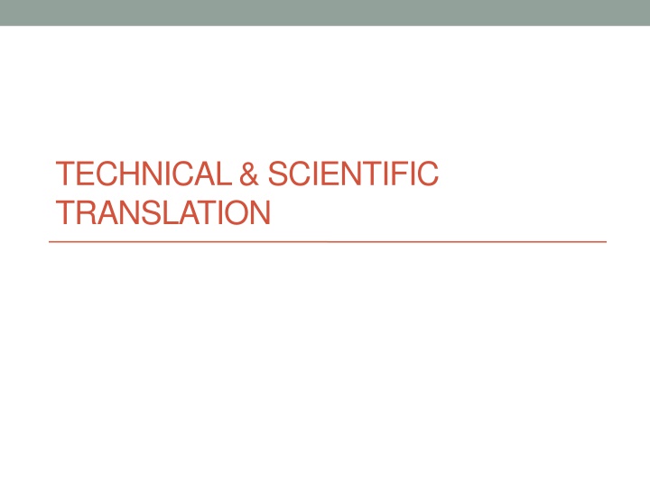 technical scientific translation