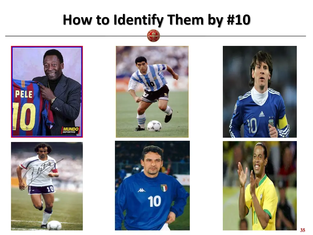 how to identify them by 10