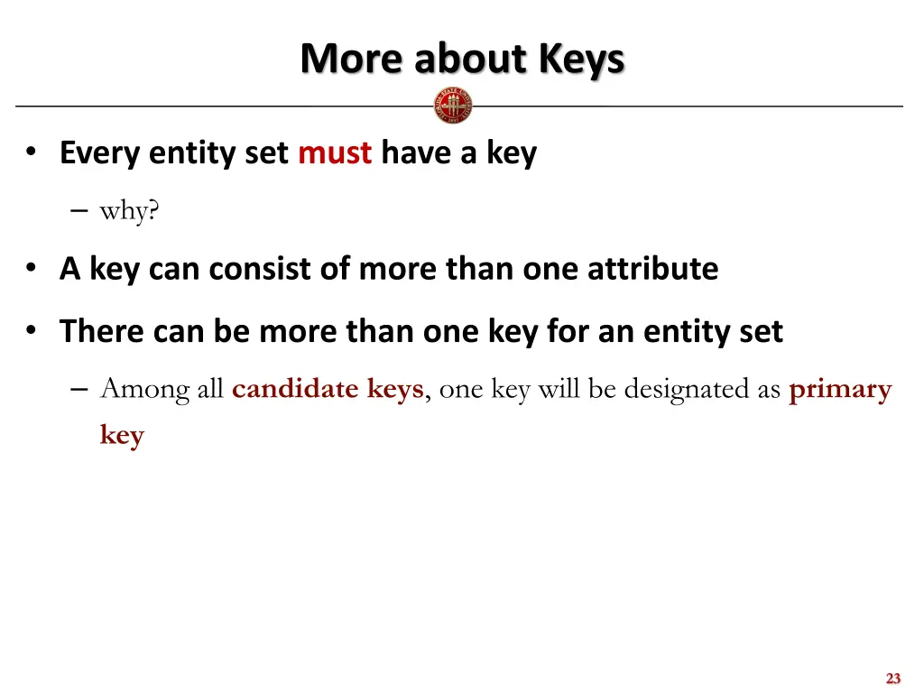 more about keys