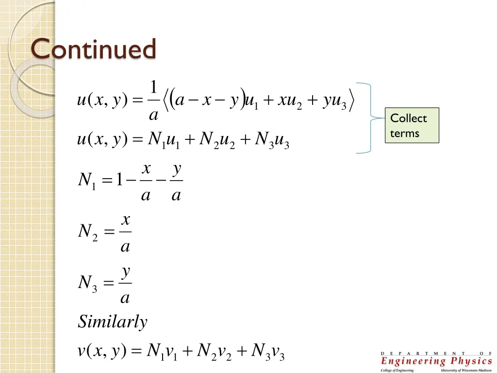 continued 1