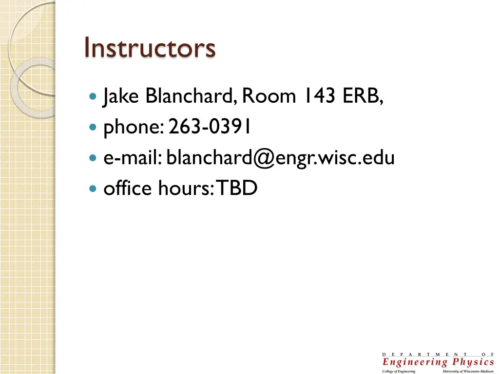 instructors