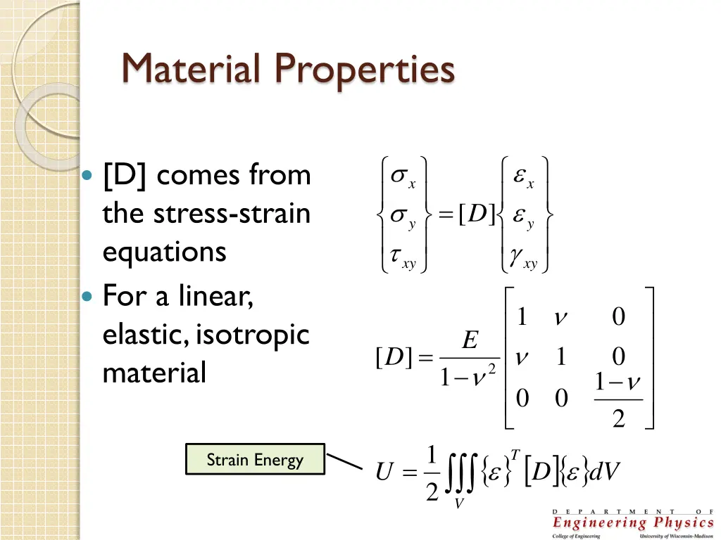 material properties
