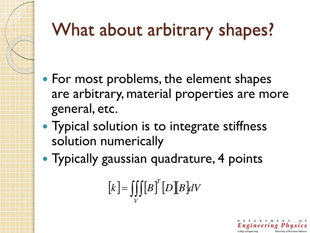 what about arbitrary shapes