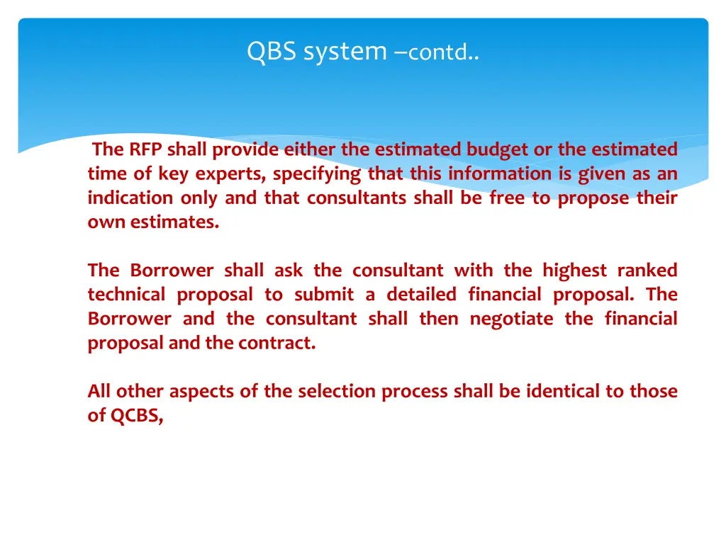 qbs system contd