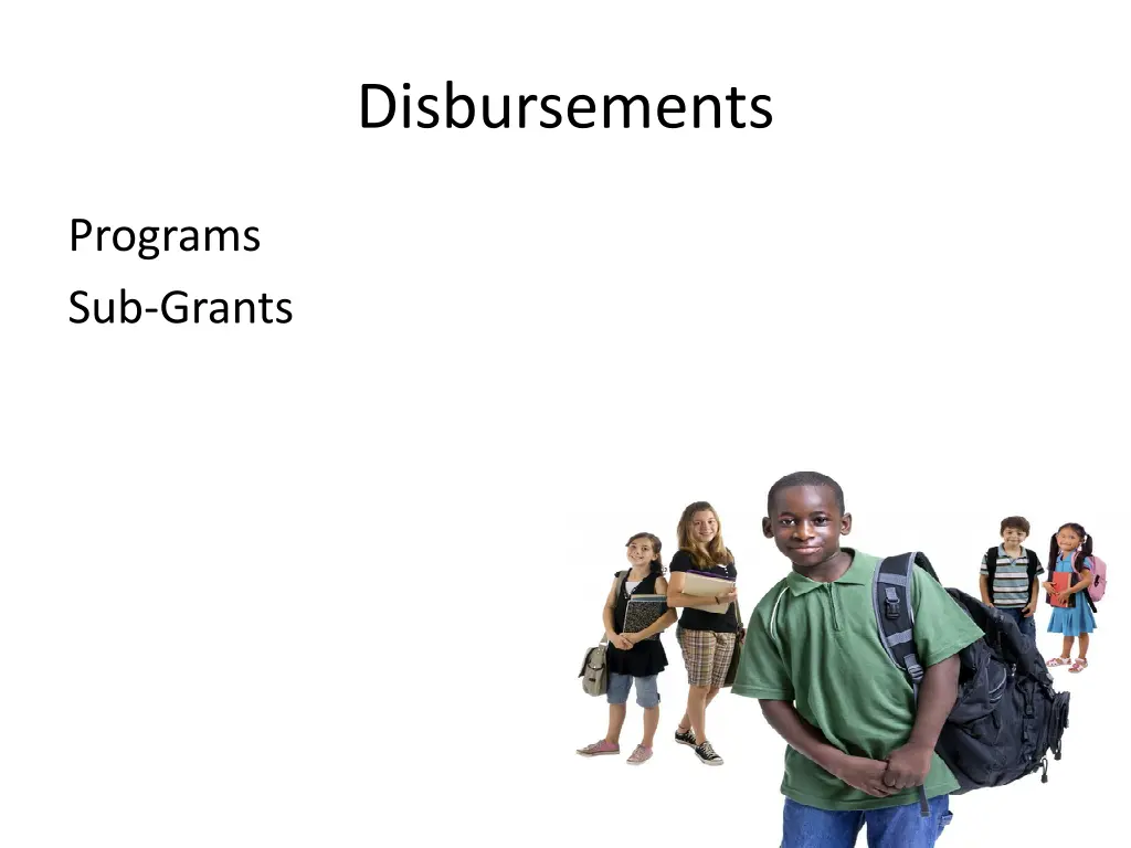 disbursements