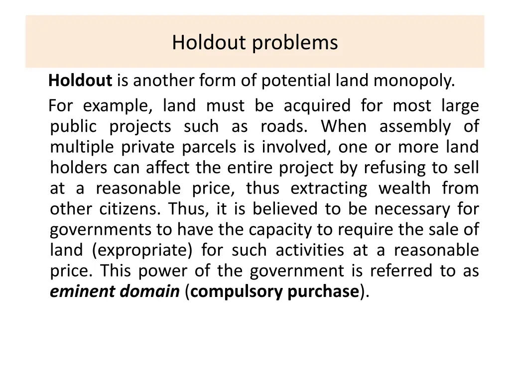holdout problems