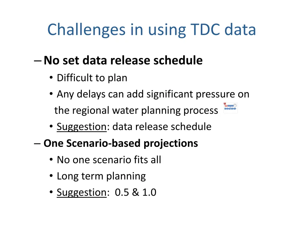challenges in using tdc data
