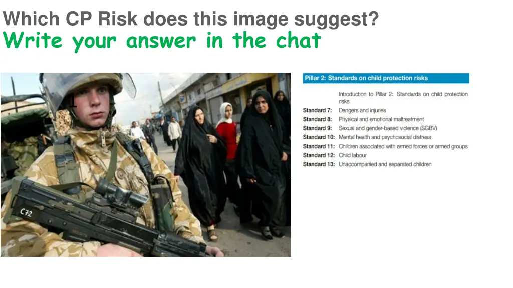 which cp risk does this image suggest write your