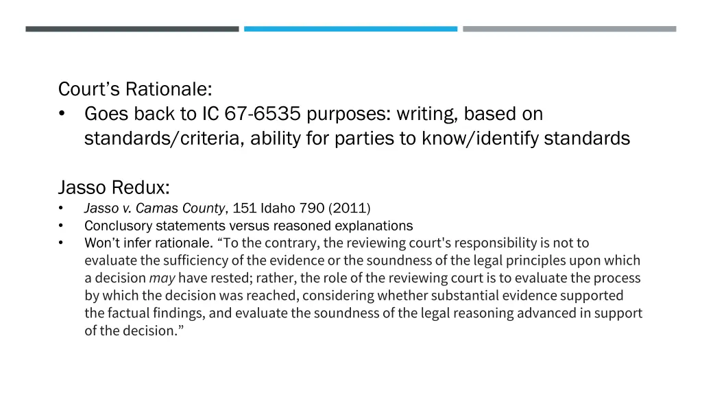 court s rationale goes back to ic 67 6535