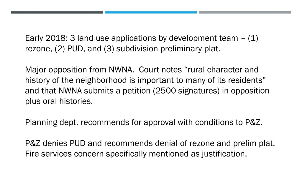 early 2018 3 land use applications by development
